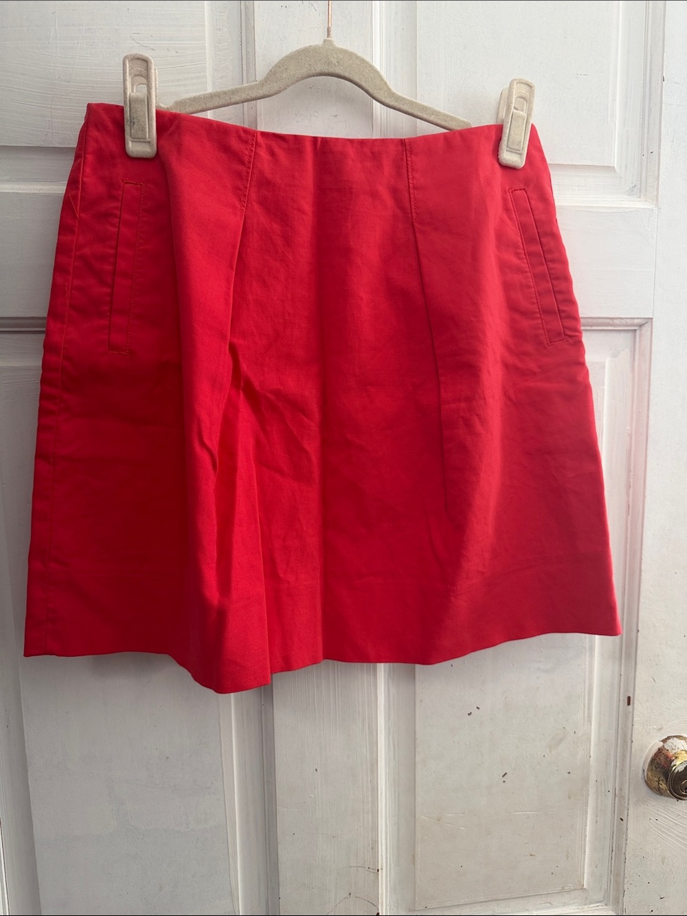 J. Crew Bold Red A-Line Skirt
